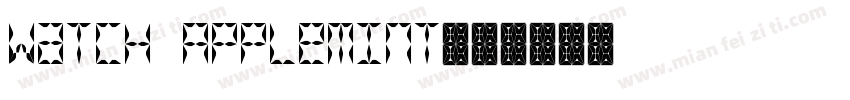 Watch Applemint字体转换